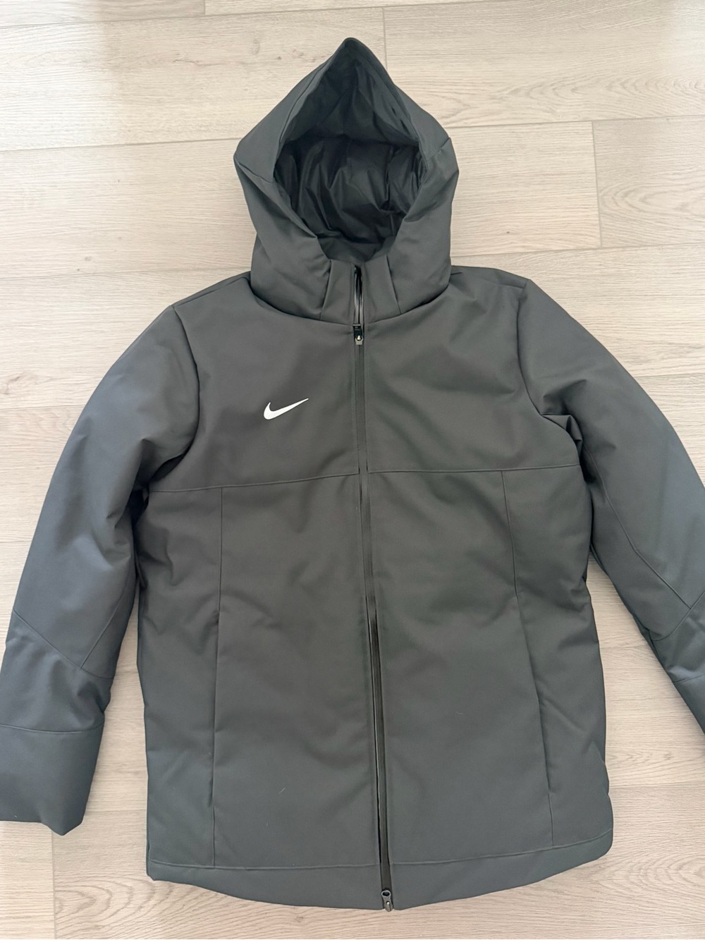 Nike Team Storm-FIT 550 Down-Fill Sideline Parka Winter Jacket Grey Size M